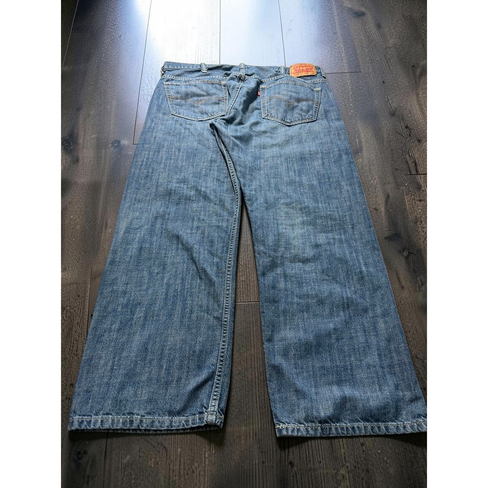 Levis 569 Loose Straight Leg Jeans Mens 38x32 Med Wash Blue Denim - Picture 2 of 11